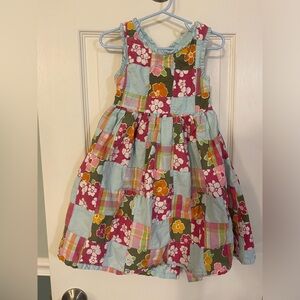 Gymboree | Patchwork Dress With Keyhole Back, Size 5T